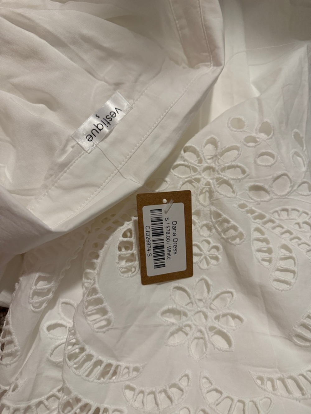 vestique White Eyelet Maxi Shirt Dress - Picture 4 of 4